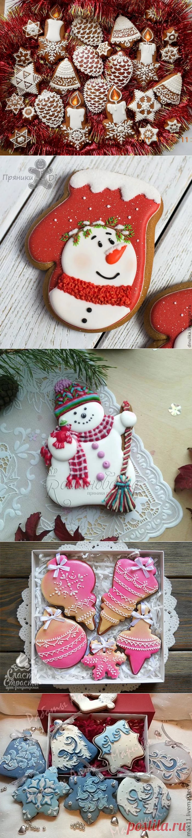 новогодние расписные пряники фото