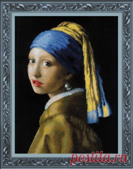 RIOLIS cross stitch kit Girl with a Pearl Earring