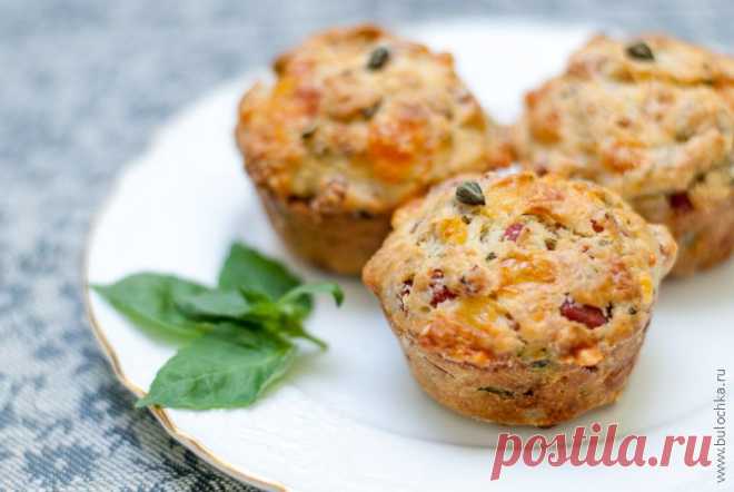 Маффины с ветчиной и сыром | Булочка.ру — рецепты с фото