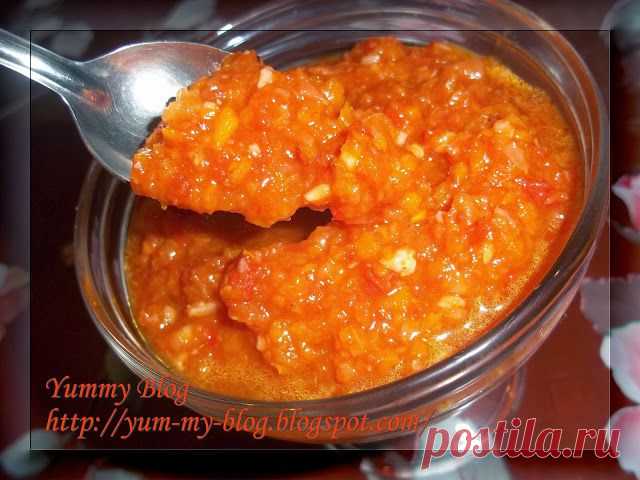 Yummy Blog: Аджика c яблоками "Нежная"
