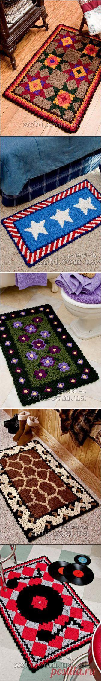 вязаный коврик 0007 » Домашняя кулинария и ручная работа