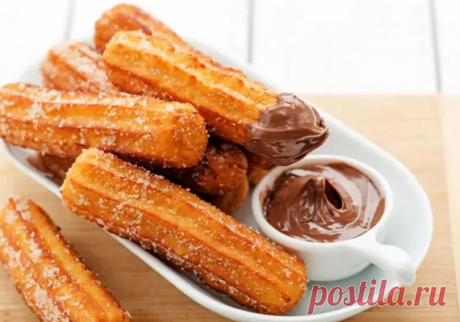 Чуррос: легкий и вкусный десерт из заварного теста