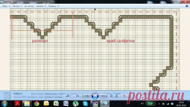 21 крестик: SAL.Как рассчитать размер салфетки.