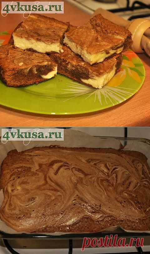 Брауни с сыром Филадельфия | 4vkusa.ru