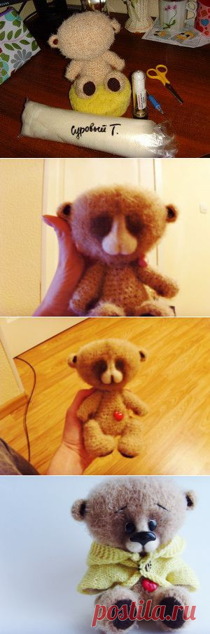 МК создаём мордочку игрушки (сухое валяние). - Ярмарка Мастеров - ручная работа, handmade