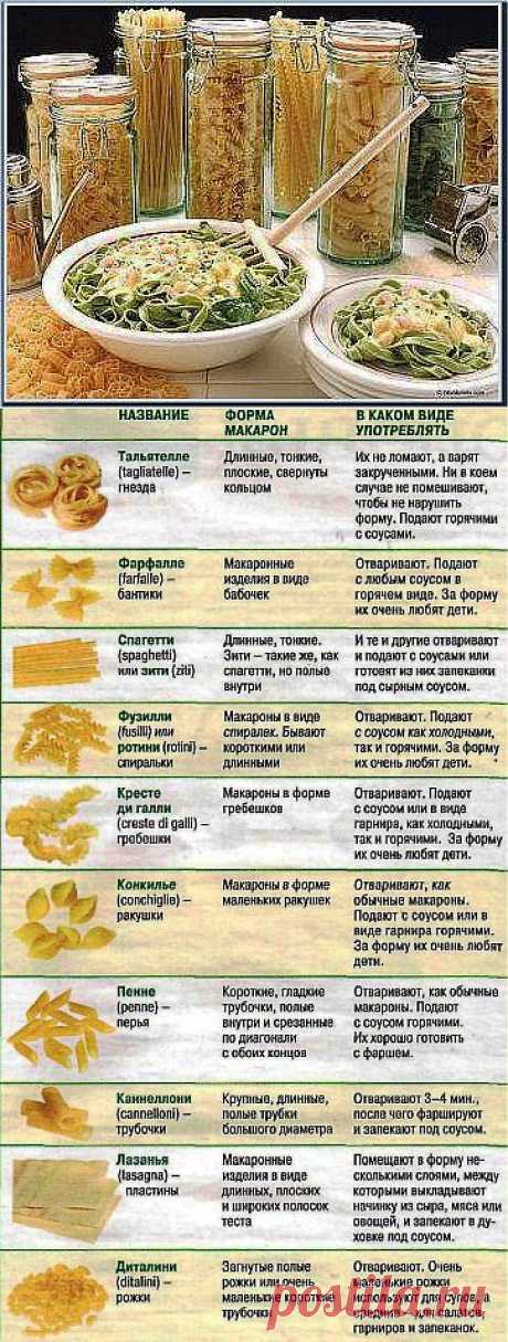 Макароны : что полезно знать / Вторые блюда / Рецепты на любой вкус / Женские секреты / Женский стиль