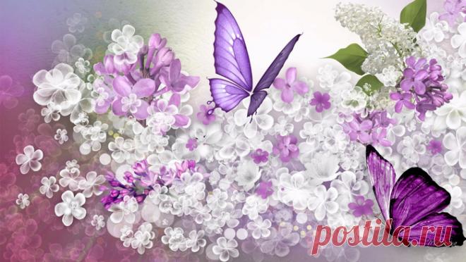 В сиреневом мареве Обои на рабочий стол