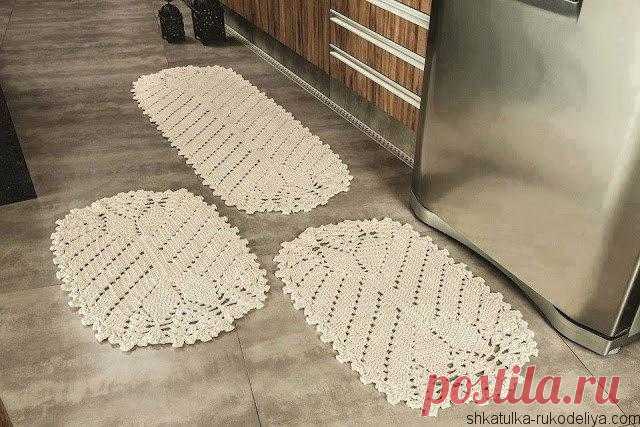 Коврик на пол крючком Вязаный коврик крючком схемы. Связать коврик крючком своими руками