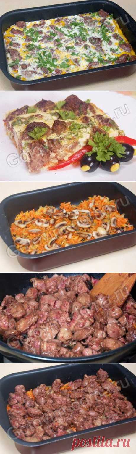 Вкуснейшая куриная печень в омлете - Простые рецепты Овкусе.ру