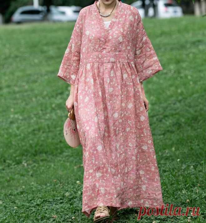 Women printed Maxi Dresses robe Women's Summer Dress | Etsy