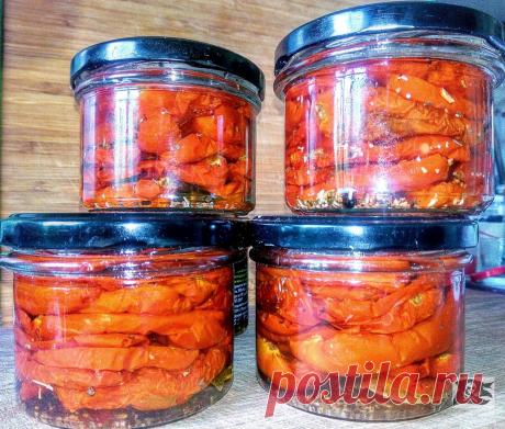 Вяленые помидоры в масле. Просто и вкусно. Плюс рецепт замечательного соуса для пиццы. | высокая(НЕТ)кухня | Яндекс Дзен