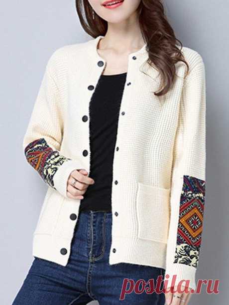 Langarm Ethnisch Pullover – glamtome