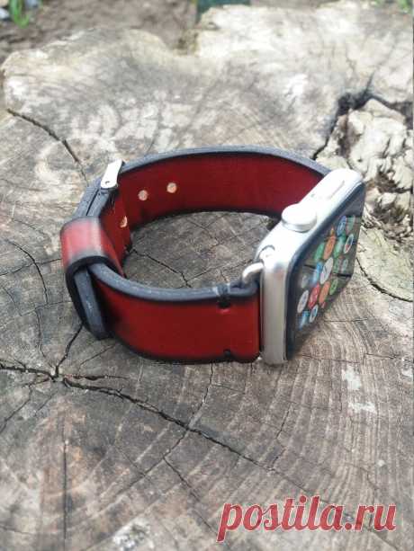 Red Designer Apple Watch Band Women Leather Watch series 1 2 3 Case 42 – GORIANI