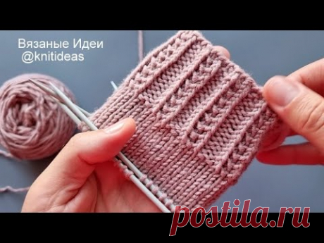 Оригинальная резинка спицами из 2   х рядов!