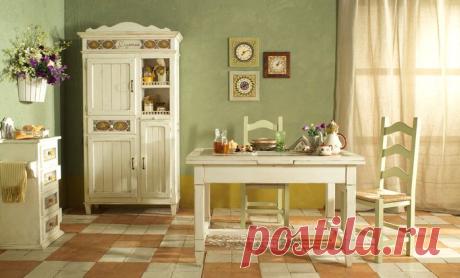 Интерьер кантри для кухни, гостиной, спальни