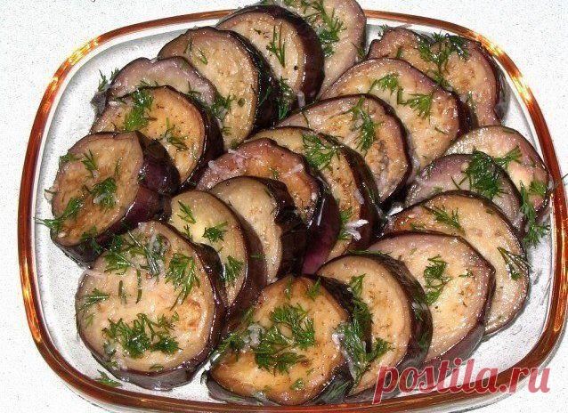 Баклажаны жарено-маринованные