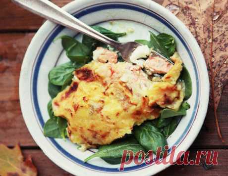 Рыба по-монастырски со сливками и шпинатом | Вкусный год с Анной Людковской