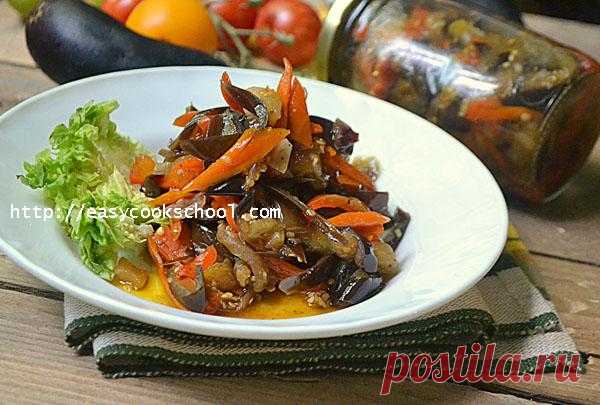 Баклажаны по-корейски на зиму | Легкие рецепты