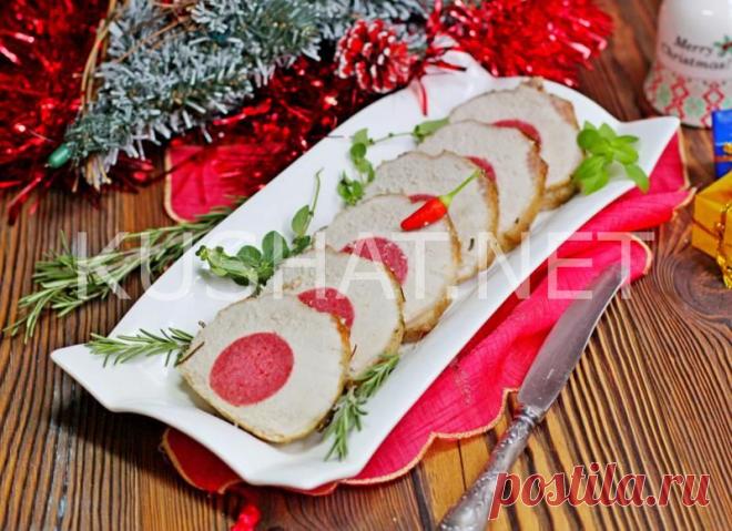 Буженина, фаршированная колбасой. Пошаговый рецепт с фото &bull; Кушать нет