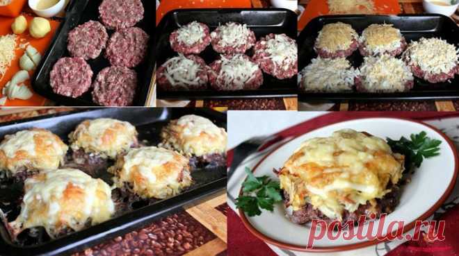 Стожки из фарша под шубой быстро и вкусно