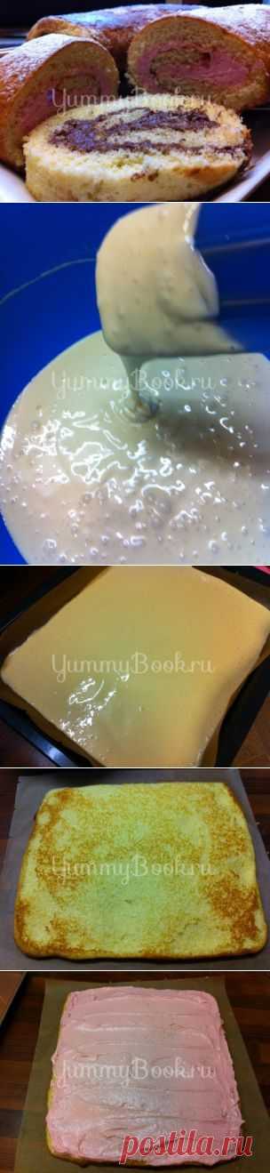 Бисквитный рулет (медовый) - пошаговый рецепт с фото
 Хочу поделиться рецептом теста для рулетов.