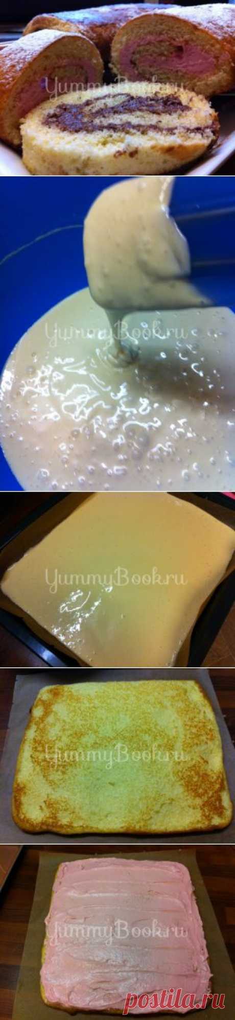 Бисквитный рулет (медовый) - пошаговый рецепт с фото
 Хочу поделиться рецептом теста для рулетов.