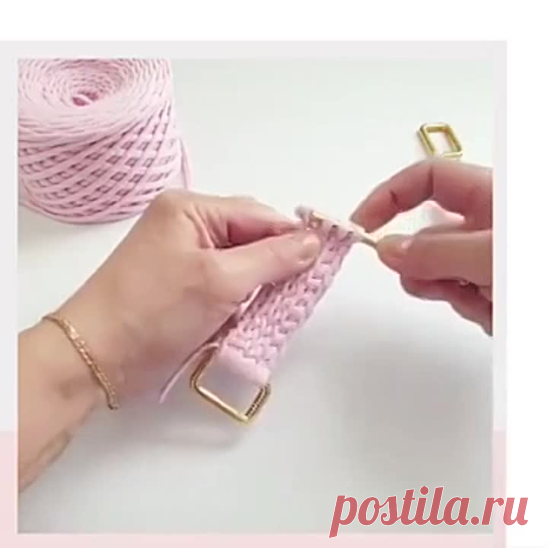 Узор тунисскими лицевыми столбиками.mp4