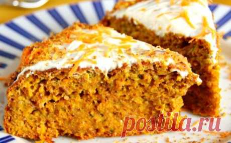 МОРКОВНЫЙ ПИРОГ С ОРЕХАМИ
