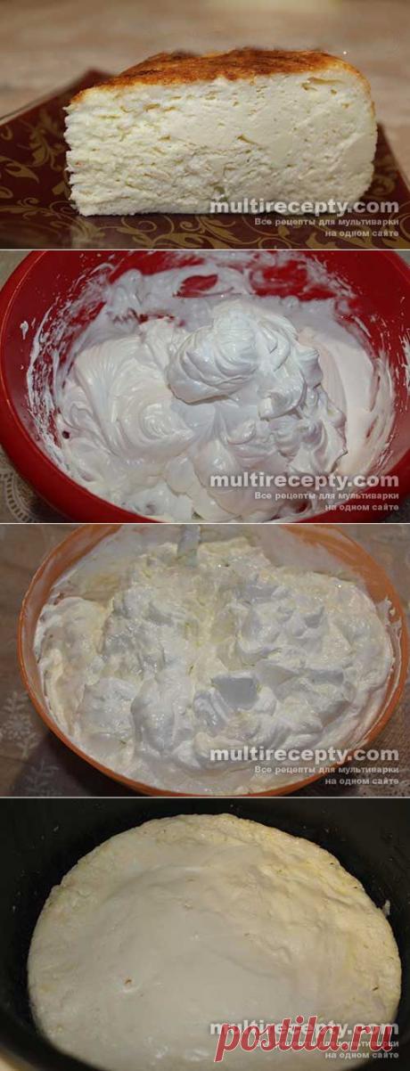 Воздушная творожная запеканка в мультиварке