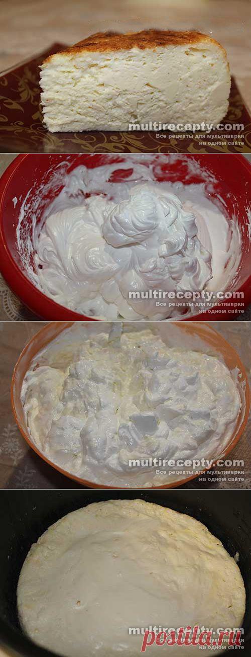 Воздушная творожная запеканка в мультиварке