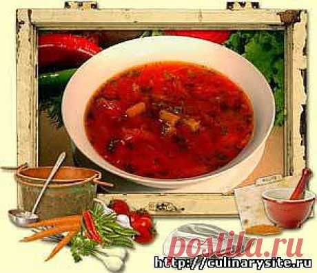 Рецепт приготовления борща с курицей в мультиварке