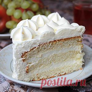 Рецепт торта Молочная девочка с пломбирным кремом