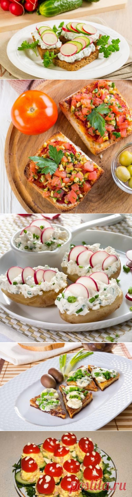 Легкие закуски: 8 простых и вкусных блюд из свежих овощей и зелени