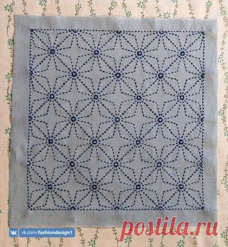 Японская вышивка сашико — Сделай сам, идеи для творчества - DIY Ideas