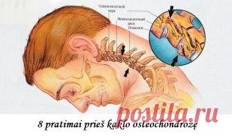 Aštuoni pratimai prieš kaklo osteochondrozę – Zibainis