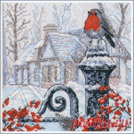 Рождественское утро 693. Вышивка нитками &gt; Овен &gt; Пейзажи.