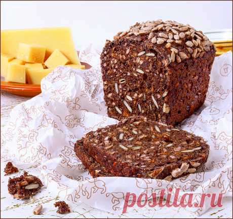 Хлеб ржаной с семечками и зернами &quot;Черный хомяк&quot; по Вольфгангу Сюпке - Foodclub — кулинарные рецепты с пошаговыми фотографиями