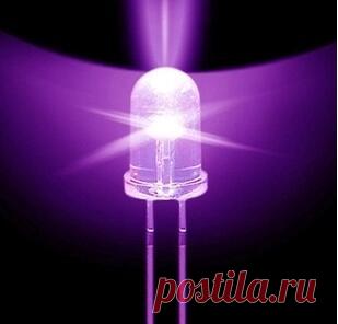 10 шт. Супер Яркий 5 мм Круглый УФ/Фиолетовый Led Светодиод F5 светодиодные для DIY огни цзы купить на AliExpress