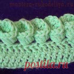 Видео мастер-класс по вязанию крючком. Кайма Колокольчики