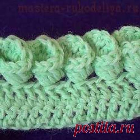 Видео мастер-класс по вязанию крючком. Кайма Колокольчики