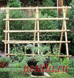 Самодельная садовая решётка для растений - Садоводка