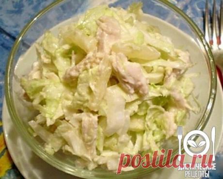 Салат из пекинской капусты, курицы и ананаса для ПП-ужина!
на 100 г - 53.5 ккалБ/Ж/У - 6.12/0.57/5.64
Ингредиенты:
250 г пекинской капусты
200 г куриного филе (1 шт.)
250 г консервированных ананасов
80-100 г зелёного лука
80-100 г натурального йогурта
Приготовление:
Отвариваем куриное филе, режем не очень мелкими кусочками.
Нарезаем перья зелёного лука.
Тонко шинкуем пекинскую капусту.
Смешиваем капусту, куриное филе, лук, ананас и заправляем йогуртом. Солить не надо.