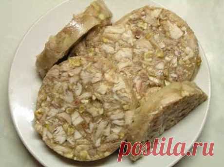 Куриный рулет в бутылке