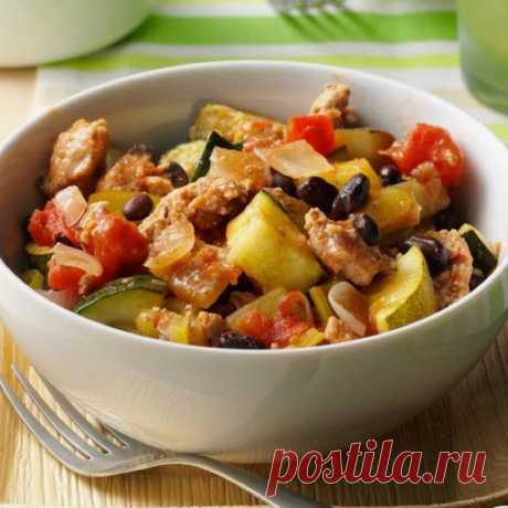Овощное рагу с курицей