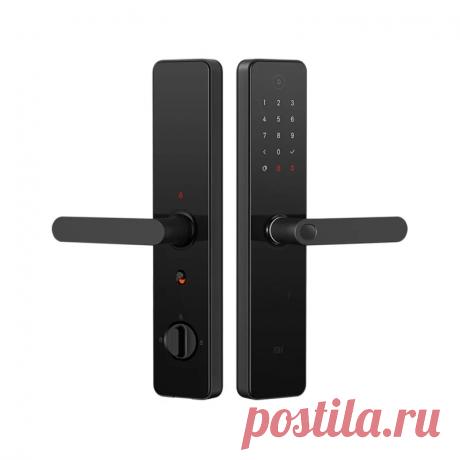 Xiaomi smart door lock 1s 3d semiconductor fingerprint recognition / nfc sensor / bluetooth / key / homekit unlock work with mijia / apple homekit Sale