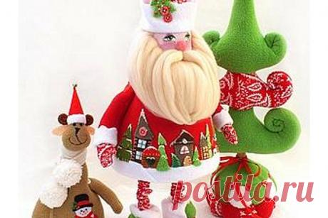 Пошаговый мастер-класс: Дед Мороз из флиса | all DOLLS
