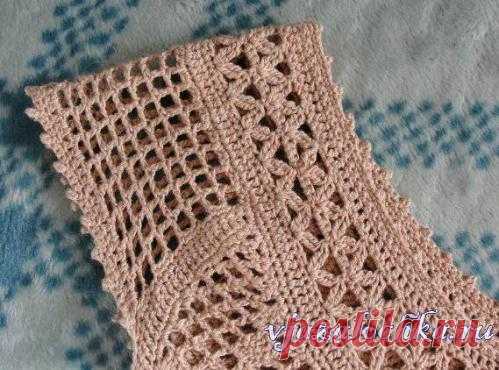 Сказочная филейная маечка крючком от Anytka