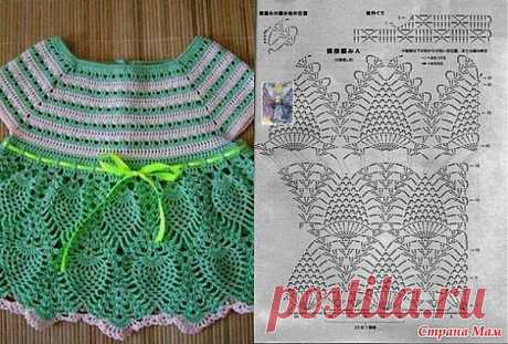 Подборка схем №2 - детские платья (дополнила): Дневник группы &quot;Вязание крючком для начинающих&quot; - Страна Мам