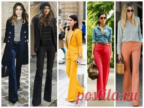 Брюки-клеш - отличный скульптор фигуры. / Логика моды
