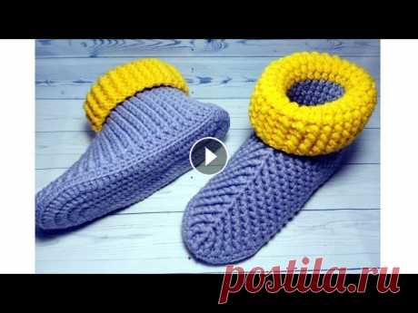 Тапочки сапожки крючком. Просто и легко. Почта для связи irinauknits@gmail.com Я в ВК Я в инстаграм...